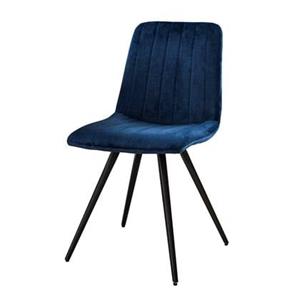 Giga Meubel  Stoel Straight Stitch Velvet Blauw - Velvet