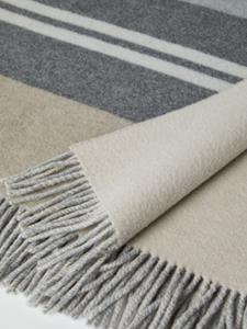 Brunello Cucinelli Deken met colourblocking - Grijs