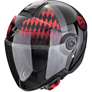 SCORPION EXO-City II FC Bayern, Jethelm, Zwart-Rood