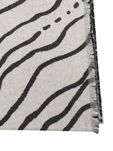 Fornasetti Plaid met franje - Wit