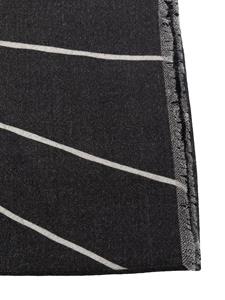 Fornasetti Plaid met franje - BLACK