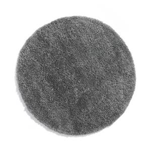 Tapeso Rond hoogpolig vloerkleed - Cozy Shaggy - grijs - 80 cm rond