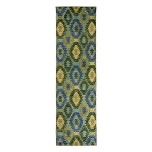 Boho&me Balkonkleed aztek - Verano blauw|groen - 66x230 cm