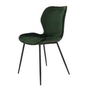 Giga Meubel  Stoel Velvet Groen Ronde Buis Onderstel - Velvet