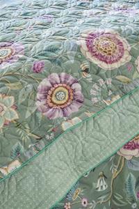 pipstudio Pip Studio Pip Studio Viva Las Flores Quilt Green 150x200 cm