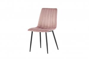 WOONENZO Eetkamerstoel Willis - velvet - roze