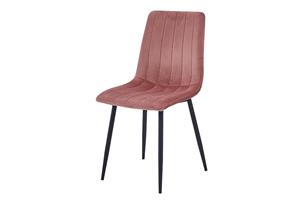 WOONENZO Eetkamerstoel Elly - velvet - roze