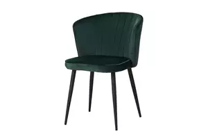 WOONENZO Eetkamerstoel Breda - velvet - groen