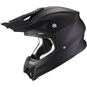VX-16 Evo Air Solid Mat, Motocrosshelm, Zwart
