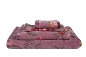 Pip Studio Secret Garden Handdoek Mauve 55x100 cm