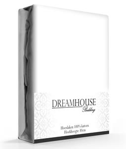 Dreamhouse Hoeslaken Katoen Wit-160 x 220 cm