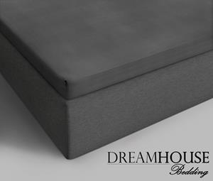 Dreamhouse Topper Hoeslaken Katoen Antraciet-180 x 200 cm