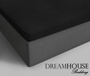 Dreamhouse Topper Hoeslaken Katoen Zwart-180 x 220 cm