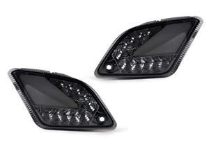Moto Nostra Knipperlicht Set achter  (van Bj.2014) dynamisches LED Lauflicht, met Positionslicht (E-Goedkeuring) Vespa GT, GTL, GTV, GTS 125-300 smoked