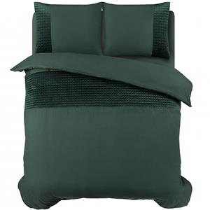 Sleeptime Velvet Band Dekbedovertrek Groen-Lits-jumeaux (240 x 200/220 cm)
