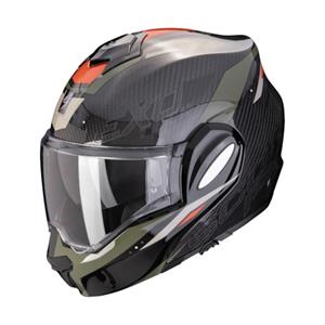SCORPION EXO-Tech Evo Carbon Rover, Systeemhelm, Zwart-Groen