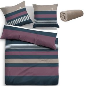 TOM TAILOR HOME Overtrekset Carl in mt. 135x200 of 155x220 cm met gratis bijtelling: hoeslakens