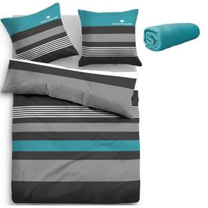 TOM TAILOR HOME Overtrekset Carl in mt. 135x200 of 155x220 cm met gratis bijtelling: hoeslakens