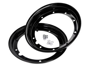 RMS Velg / Felgenring 10 Velg 2.10x10 zwart voor Vespa PV, ET3, PK, S, XL, XL2, 125, GT, Sprint, PE, Lusso, T5, LML Star, Deluxe uvm.