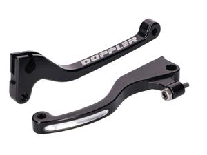 Doppler Remhevel en Koppelingshevel Set  CNC zwart voor Sherco SE, SM 11- (met J.Juan Rem)