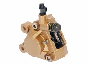 101 Octane Remklauw voorkant gold voor Yamaha Aerox, Neos, MBK Nitro, Booster, Ovetto, Gilera Runner, Stalker, Ice, Piaggio NRG, TPH 50