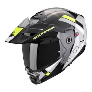 SCORPION ADX-2 Galane, Systeemhelm, Grijs-Zwart-Fluo geel
