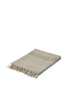 Brunello Cucinelli Gestreepte deken - Beige