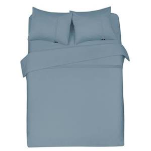 DoubleDry Luxe dekbedovertrek King - 300 TC topkwaliteit - 140x200|220 - blauw