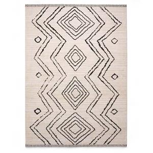 Boho&me Berber vloerkleed Beni Ouarain Bahij - crÃ¨me|zwart - 240x340