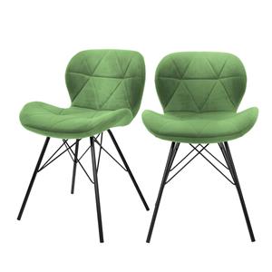 ML-Design Set van 2 eetkamerstoelen Connor velvet | 