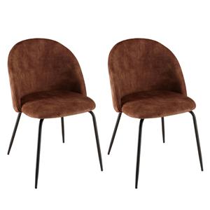 Macabane Set van 2 eetkamerstoelen Augustin velvet | 