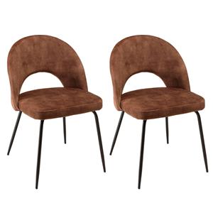 Macabane Set van 2 eetkamerstoelen Augustin velvet | 