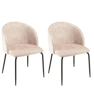 Macabane Set van 2 eetkamerstoelen Augustin velvet | 