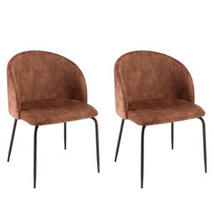 Macabane Set van 2 eetkamerstoelen Augustin velvet | 