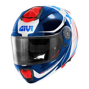 GIVI X.27 Dimension, Systeemhelm, Wit-Blauw-Rood