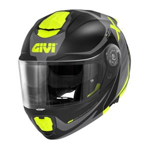 GIVI X.27 Dimension Mat, Systeemhelm, Zwart-Grijs-Geel