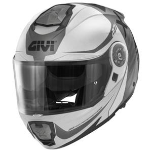 GIVI X.27 Dimension Mat, Systeemhelm, Wit Grijs