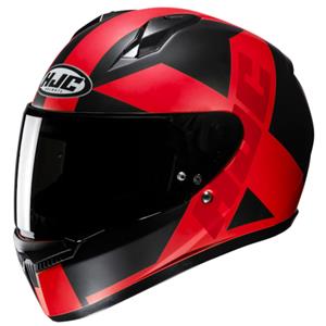 HJC C10 Tez, Integraalhelm, Mat zwart Rood