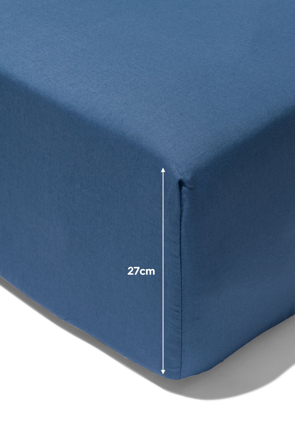 HEMA Boxspring Hoeslaken Zacht Katoen 140x200 Blauw (blauw)