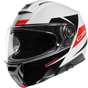 SCHUBERTH C5 Eclipse, Systeemhelm, Wit Rood