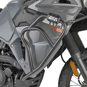 GIVI Valbeugel, Valbeugels voor de moto, TN4133 Zwart gepoedercoat staal onderzijde