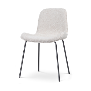 Nolon Nora-Fé eetkamerstoel bouclé beige - zwart onderstel