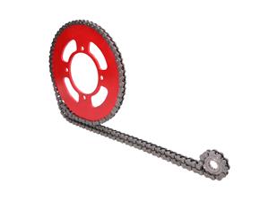 101 Octane Kettingset 12/60 Tanden rood voor Beta RR 50 Enduro / Motard E4 18