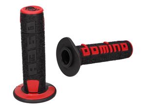 Domino Handvaten set  A360 Off-Road zwart / rood