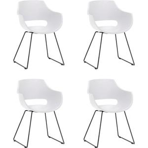 MCA furniture Kuipstoel Rockville 4-set, schaats, kunststof, belastbaarheid 120 kg, zithoogte ca. 46 cm (set, 4 stuks)