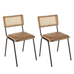 Macabane Set van 2 eetkamerstoelen Marcello leer | 