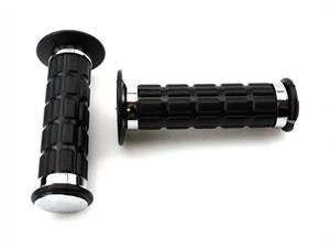 Diverse / Import Stuur Handvat Set zwart met Chroom Kappe voor Simson S50 51 70 53 83 SR50 80