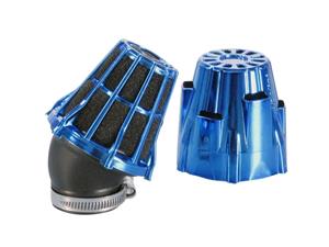 Polini Luchtfilter  Blue Air Box 32mm 30° blauw-schwarz