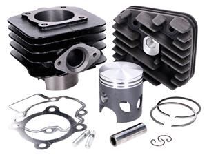 Top Performances Cilinderkit  Trophy Black Edition 70cc voor Piaggio AC