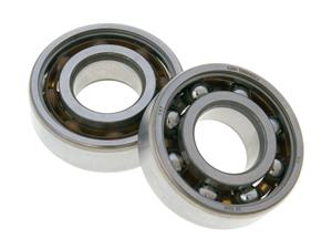 Malossi Krukaslager Set  MHR open 20x47x14 SKF 6204 TN9/HN3 C4 voor Minarelli, Derbi EBE, EBS, D50B0